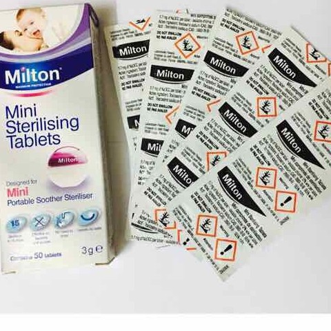 VĨ 10 VIÊN TIỆT TRÙNG MILTON DÙNG TIỆT TRÙNG  CỐC NGUYỆT SAN VÀ ĐỒ DÙNG TRẺ EM