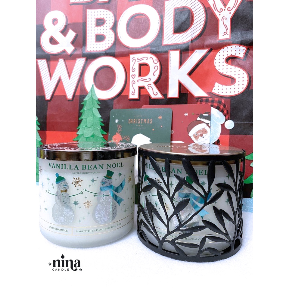 Chân nến 3 bấc Vine Leaf - Candle Holder Bath & Body Works