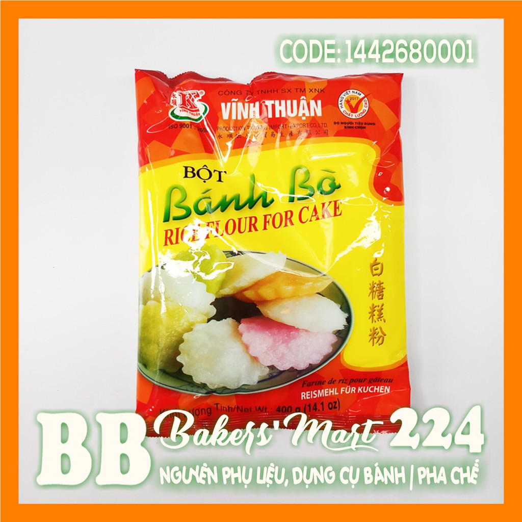 Bột trộn sẵn làm BÁNH BÒ hiệu VĨNH THUẬN - Gói 400gr