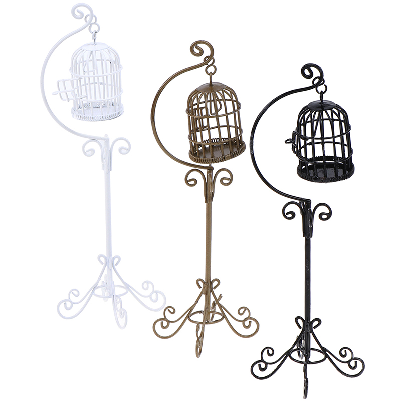 Mô Hình Lồng Chim Mini Bằng Kim Loại Tỉ Lệ 1: 12