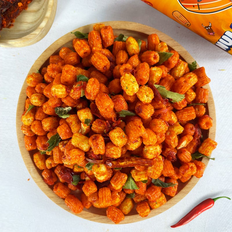 Nui sấy khô bò lá chanh🍟FREESHIP🍟 nui giòn xóc bò lá chanh LhyFood đồ ăn vặt 300g