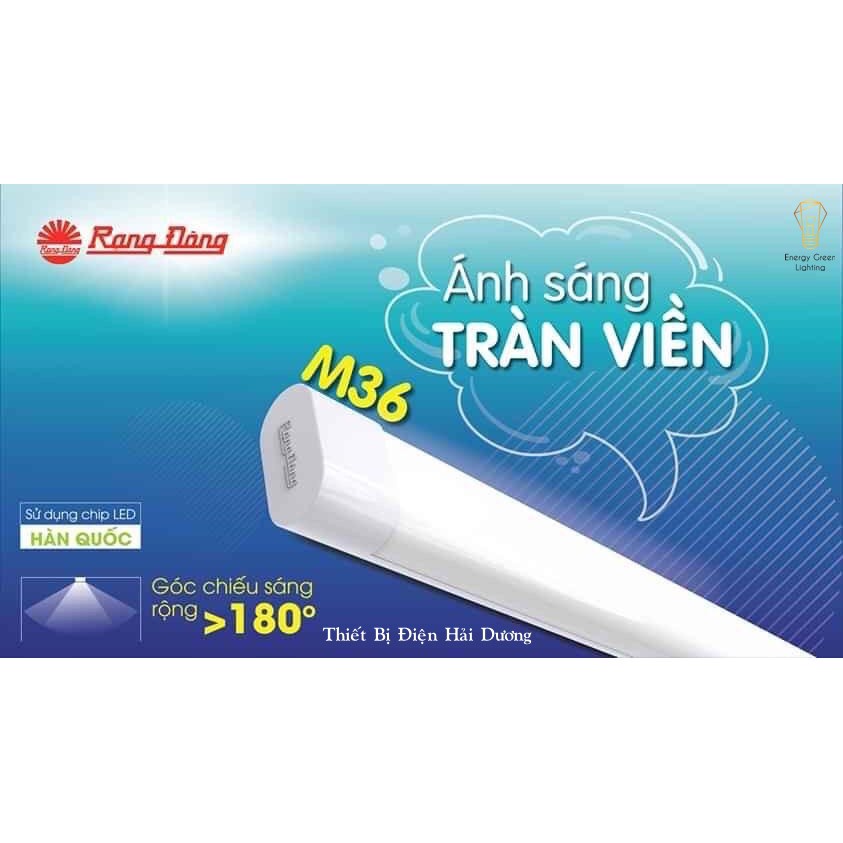 Tuýp LED Bán nguyệt Rạng Đông M36 MẪU MỚI 20w Ánh Sáng Trắng Siêu Tiết Kiệm Điện Bảo hành 12 tháng
