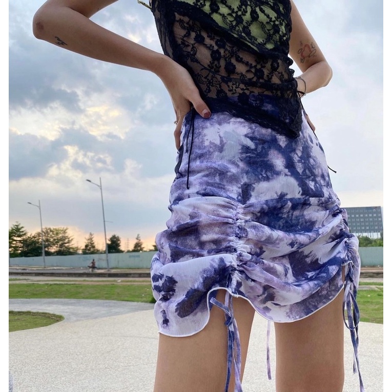 Váy loang dây rút Violet