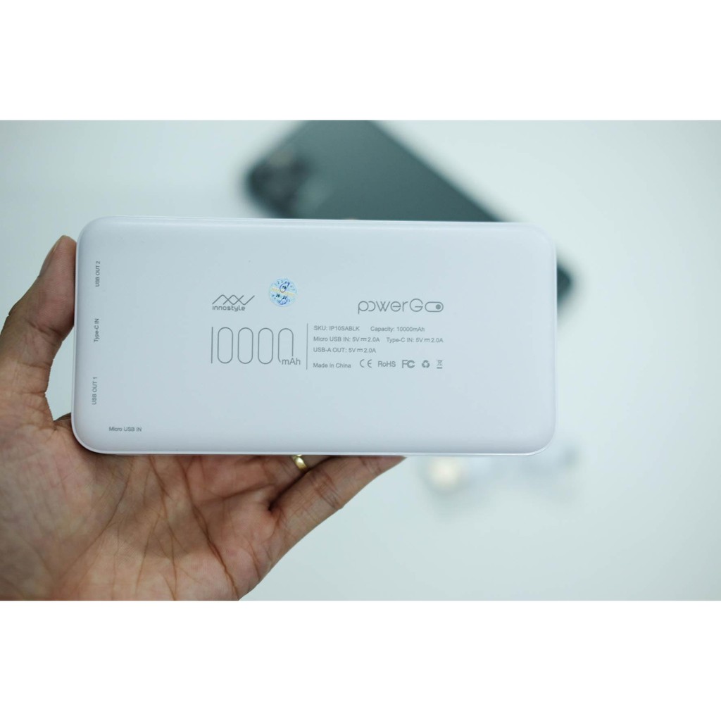 Pin Sạc Dự Phòng INNOSTYLE PowerGO Smart AI 10000mAh