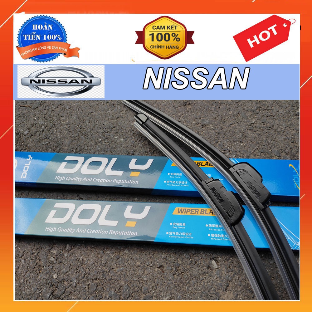 Gạt mưa Silicon DOLY Nissan Sunny, Xtrail, Navara, Teana, Terra, Livina, Juke, Micra...