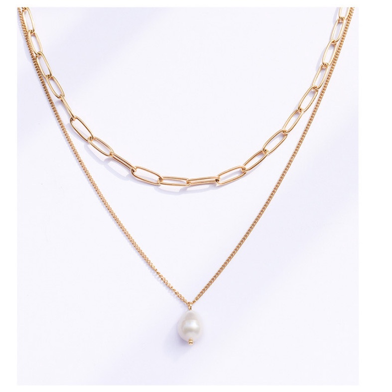 Dây Chuyền 2 Tầng Titan Ko Han Rỉ TT 3939