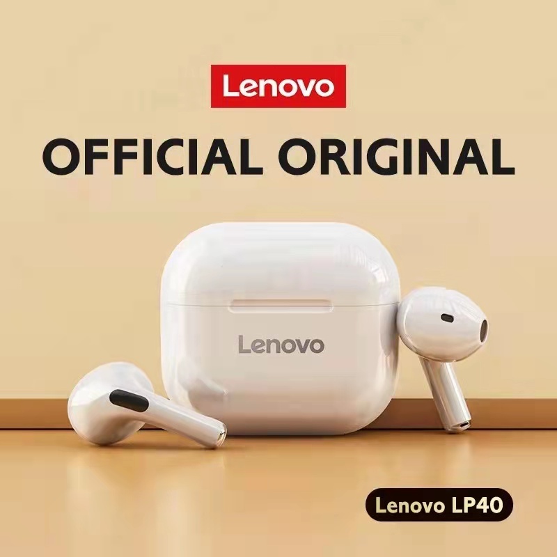 Lenovo LP40 2021 Tai nghe Bluetooth không dây LP40 TWS 5.1 Điều khiển kép Độ trễ thấp