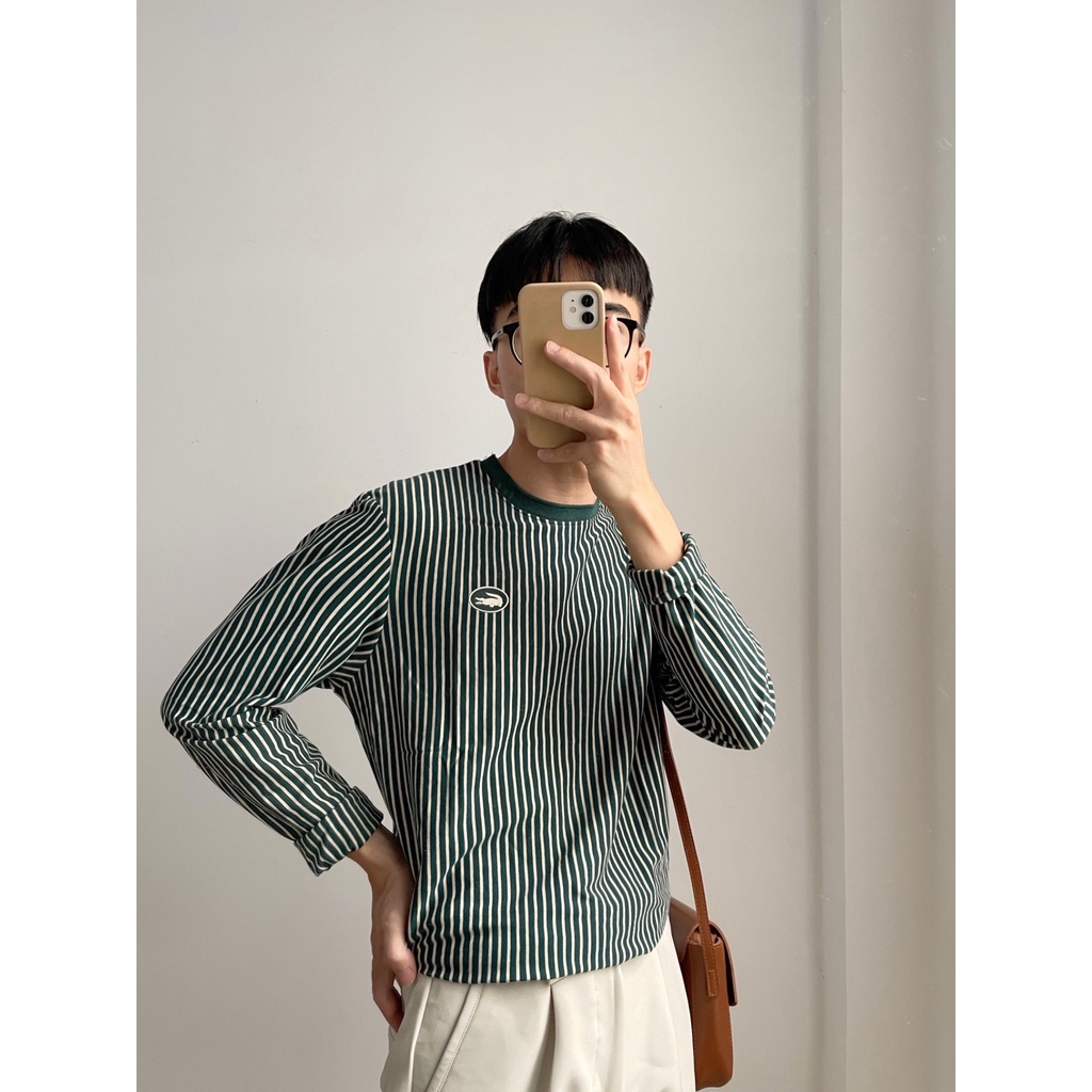 NOBITA HOME - ÁO THUN TAY DÀI KẺ SỌC ACTON