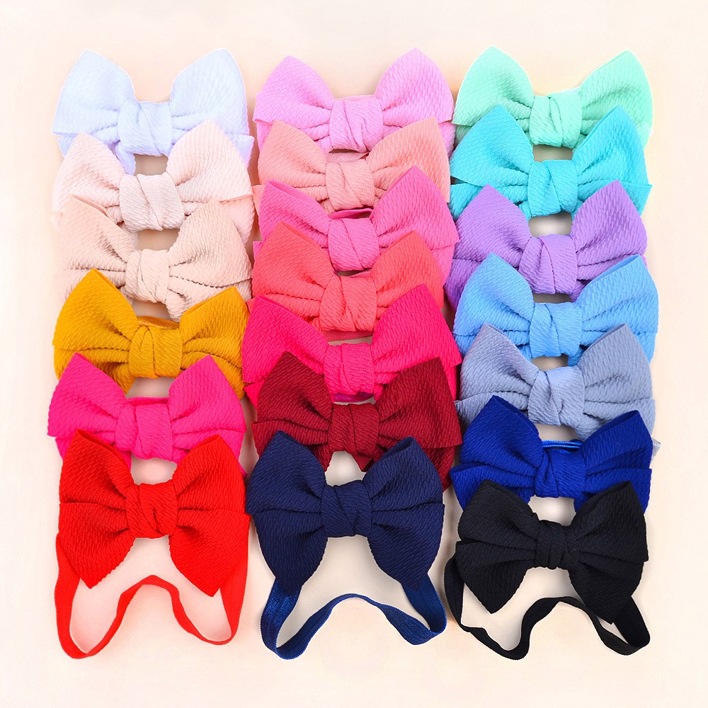 Băng đô KIDSBOWS bằng vải thun phối nơ dễ thương dành cho bé gái