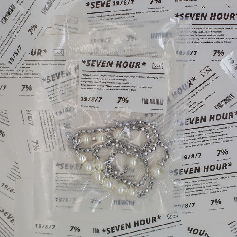 Vòng cổ xỏ hạt ngọc trai giả thiết kế đơn giản thời trang cá tính