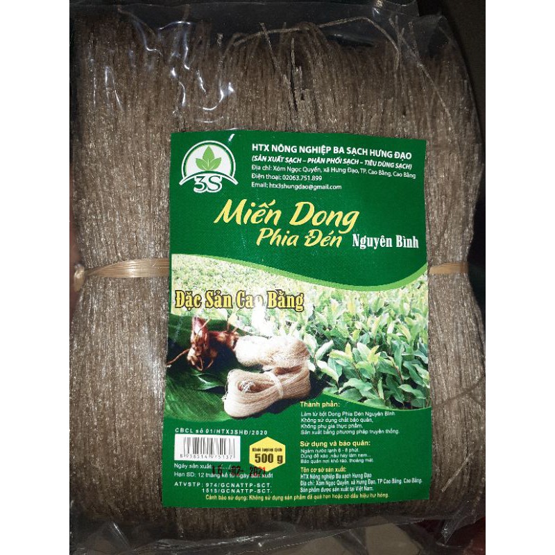 Miến dong Phia Đén Cao Bằng 500g, 300g