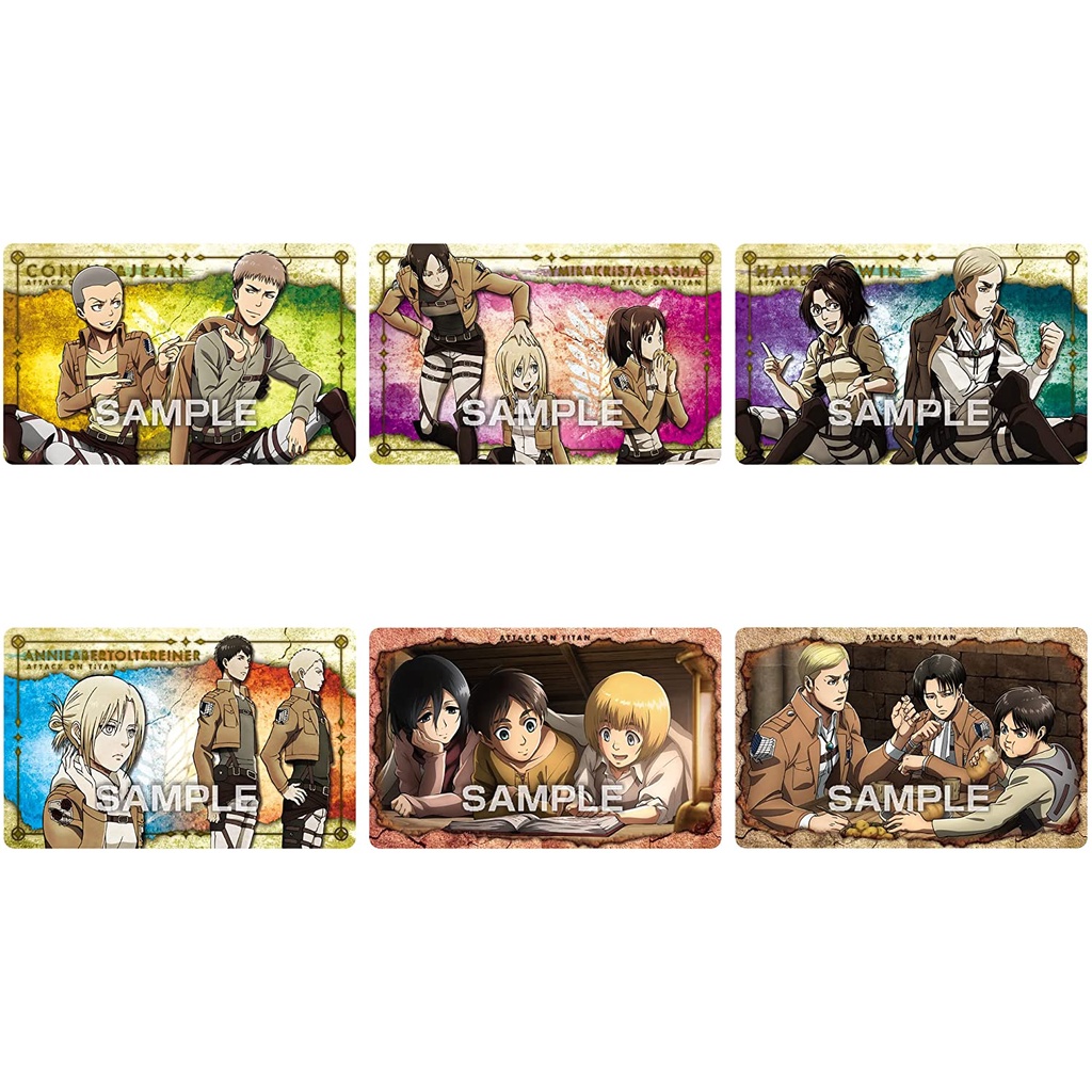Pack Thẻ Bài Attack On Titan Metal Collection Chính Hãng Chưa Bóc mới 100% - Ensky