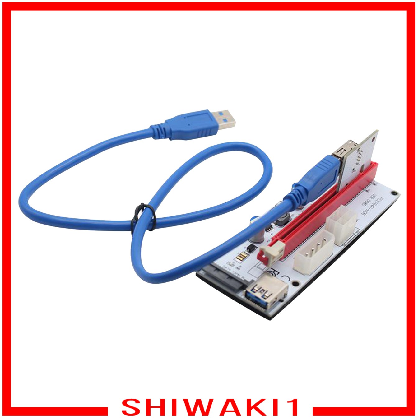 Card Chuyển Đổi Pci-E Riser Card 008s 4pin Sata 6pin 1x Sang 16x Usb3.0 | WebRaoVat - webraovat.net.vn