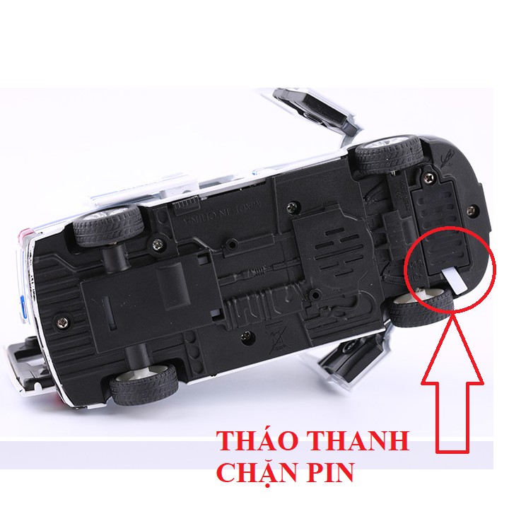 Xe cứu thương mô hình có nhạc tỉ lệ 1:32 RMZ city car Xe phát nhạc khi mở cửa