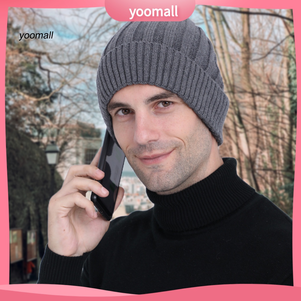/ Yo / Mũ Beanie Dệt Kim Thoải Mái Giữ Ấm Khi Đi Du Lịch Mua Sắm