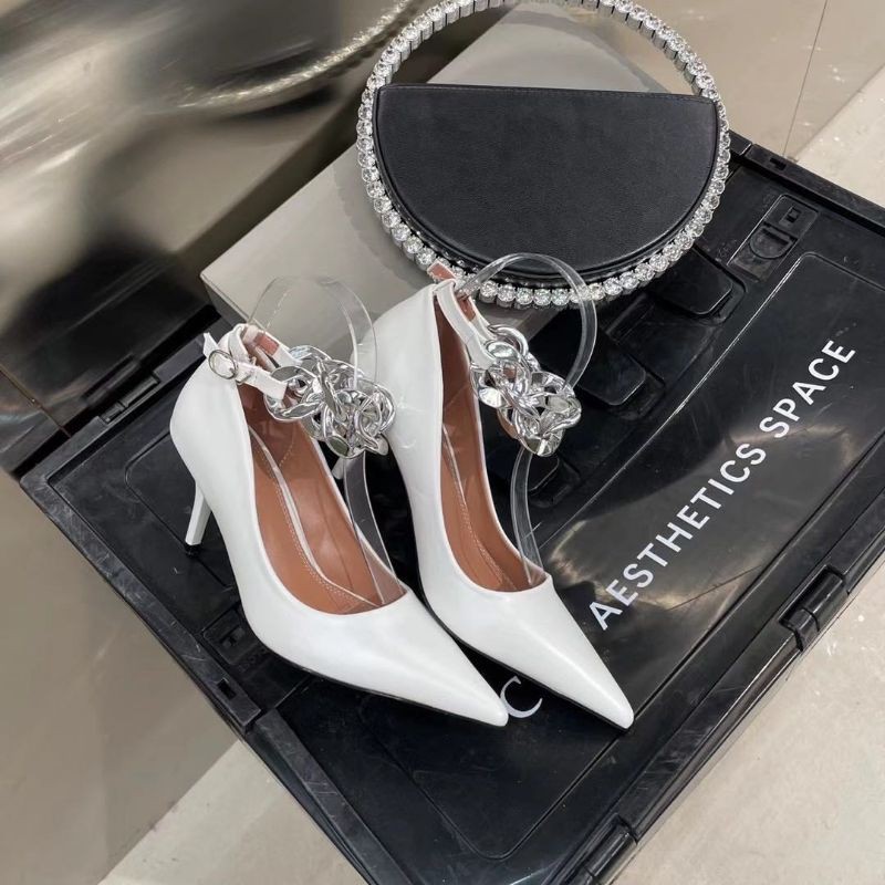 B(ẢNH THẬT) Giày Cao Gót 7p Quai Xích To Da Mờ Mềm Êm Fullbox Bill Túi Cao Cấp