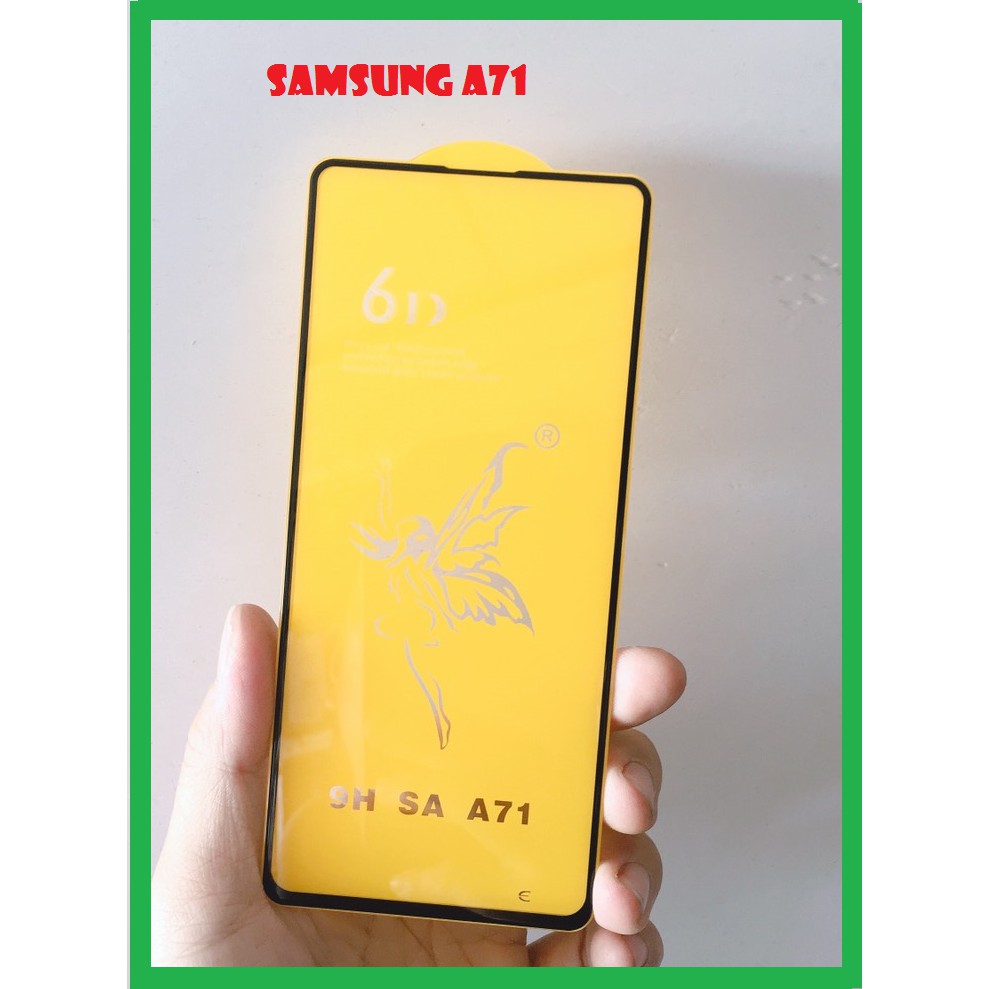 SAMSUNG A71 CƯỜNG LỰC 6D THIÊN THẦN FULL MÀN CAO CẤP