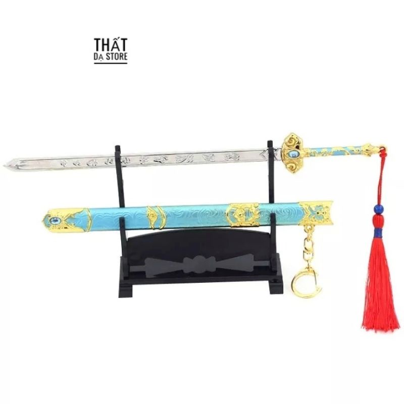 Móc khóa mô hình Vân Chi kiếm trong phim Đấu Phá Thương Khung chất liệu hợp kim dài 22cm.