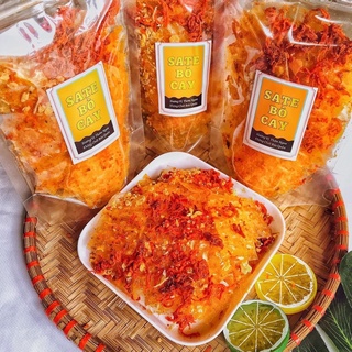 Bánh tráng sate bò cay