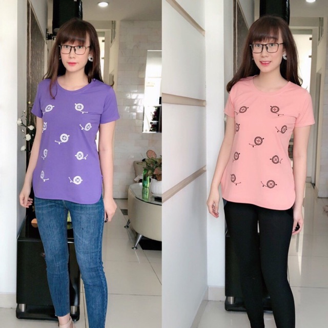 Áo thun cotton from dài, từ 45kg đến 80kg