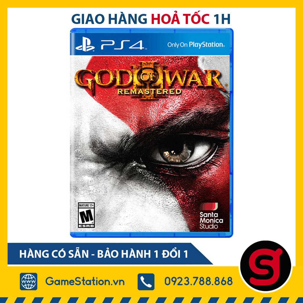  [Freeship toàn quốc từ 50k] Đĩa Game PS4: God Of War 3 Remastered