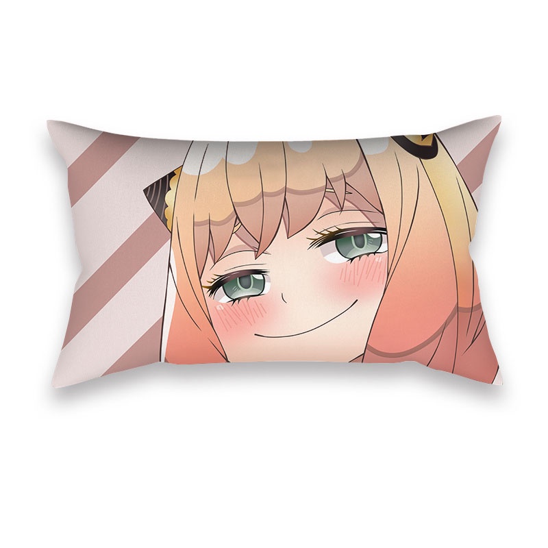 Vỏ Gối Vuông 50*30cm In Hình Phong Cách Anime Độc Đáo