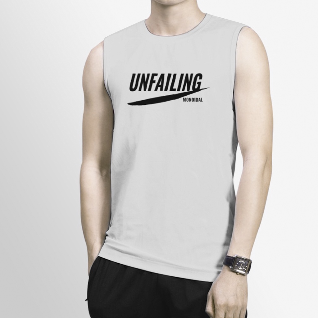 Áo ba lỗ nam UNFAILING, Áo 3 lỗ Tank top kiểu lót form rộng nách tập gym, bóng rổ chất lưới co giãn hè thu