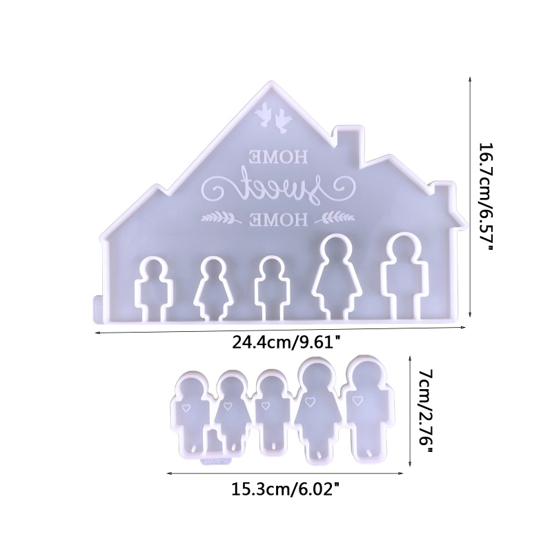Khuôn Silicone Làm Mặt Dây Chuyền Hình Người Nhỏ