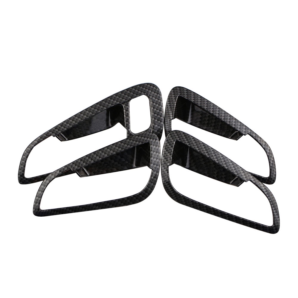 Miếng Dán Màu Đen In Họa Tiết Sợi Carbon Trang Trí Vô Lăng Xe Hơi Ford Focus 3 MK3 2015-2018