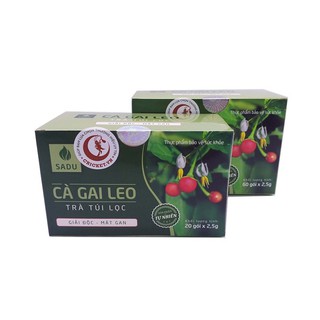Trà túi lọc cà gai leo Sadu Hộp 50gr giúp thanh nhiệt mát gan, bảo vệ gan