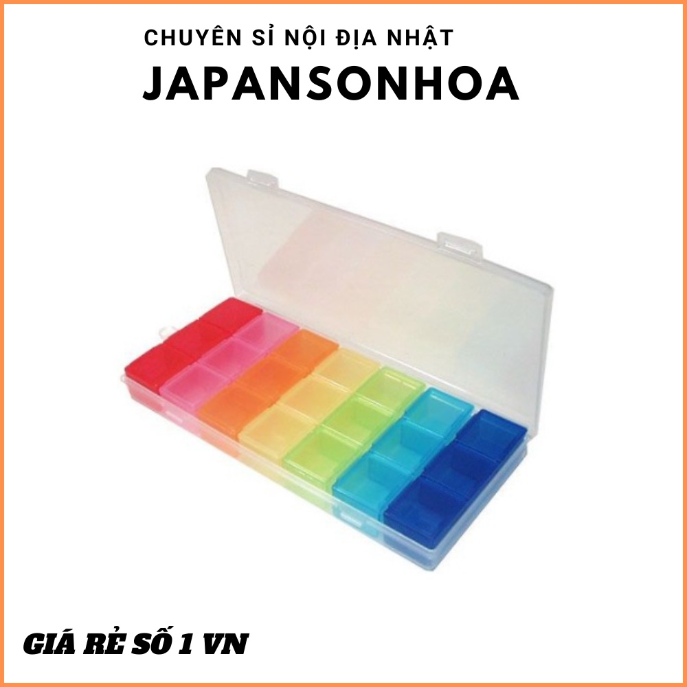 Hộp đựng đồ chia thuốc (nhỏ)⚡𝗙𝗥𝗘𝗘 𝗦𝗛𝗜𝗣⚡ Thiết kế thông minh, nhỏ gọn, rất tiện mang đi.