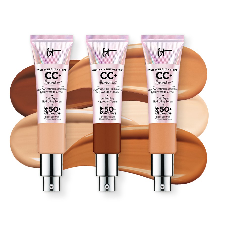 IT Cosmetics - Kem CC Dưỡng Ẩm, Chống Nắng, Chống Lão Hoá, Đều Màu da Your Skin CC+ Illumination Cream With SPF 50+
