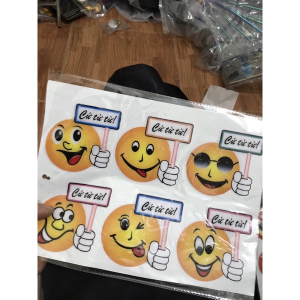 Tem decal trang trí tem nổi dán oto xe máy điện thoại laptop…