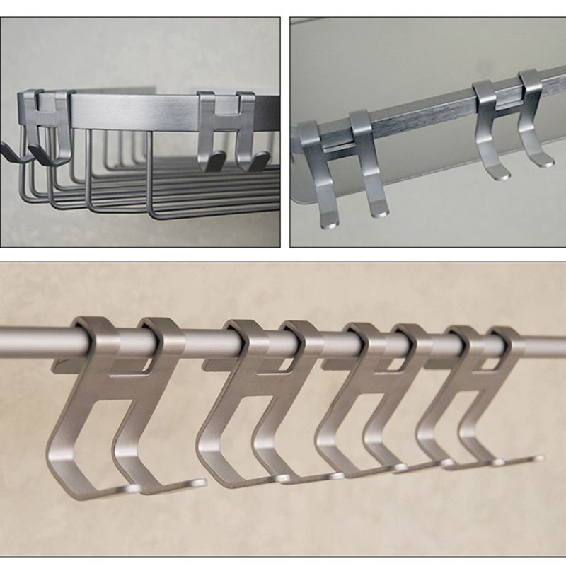 Giá Đỡ Treo Khăn Tắm / Chìa Khóa Bằng Kim Loại Nhôm Không Khung Tiện Dụng Cho Phòng Tắm