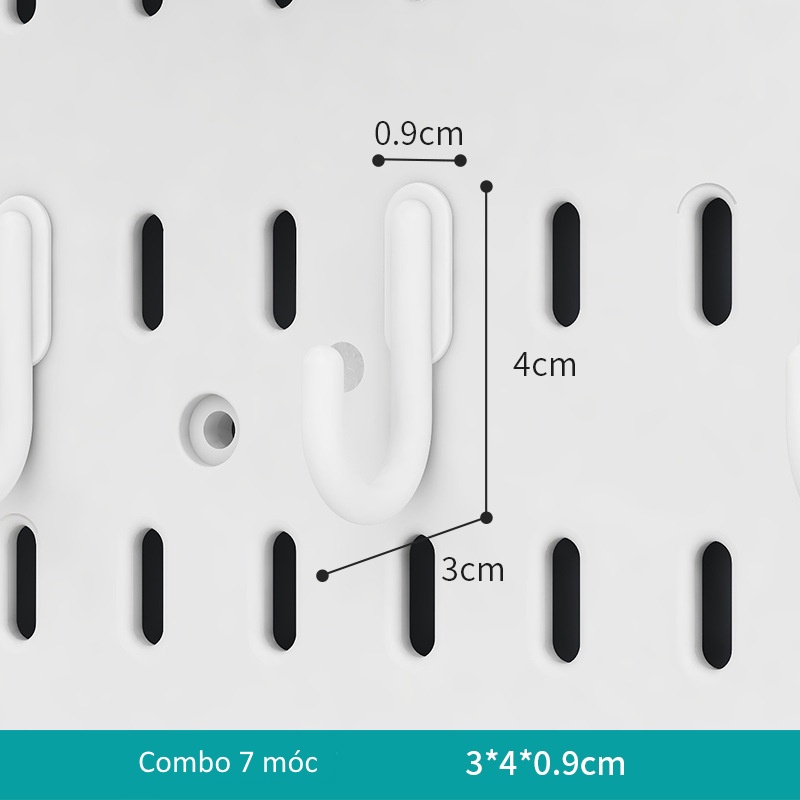 Móc nhựa cao cấp G025 dùng cho bảng NB131 và NB132 Combo 7 chiếc