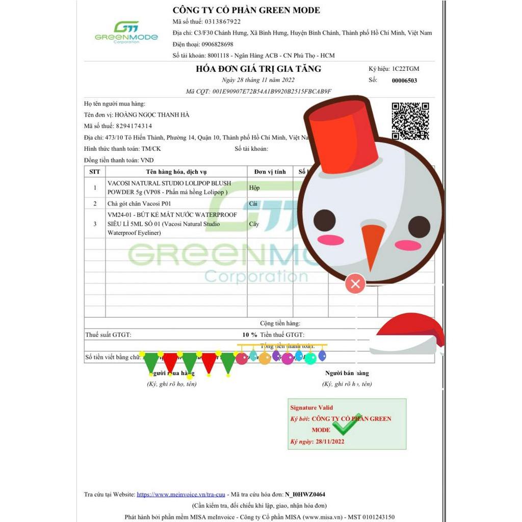 Phấn má hồng Vacosi Lolipop - Có lựa chọn màu