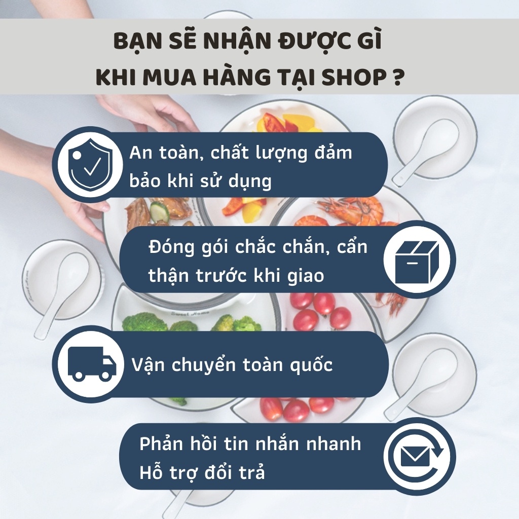 Đĩa đựng đồ ăn hình mặt trăng, gốm sứ cao cấp Phương Đông họa tiết dễ thương, set 5 đĩa, 3 đĩa, bán lẻ PDS033