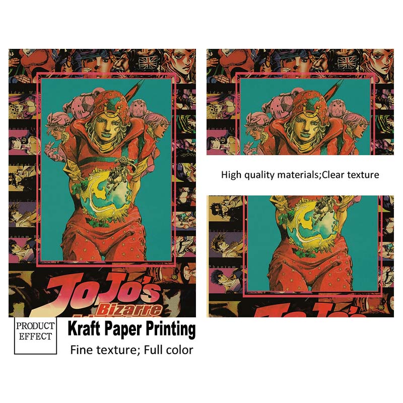 Poster Dán Tường Trang Trí In Hình Anime JoJo Bizarre Adventures Nghệ Thuật