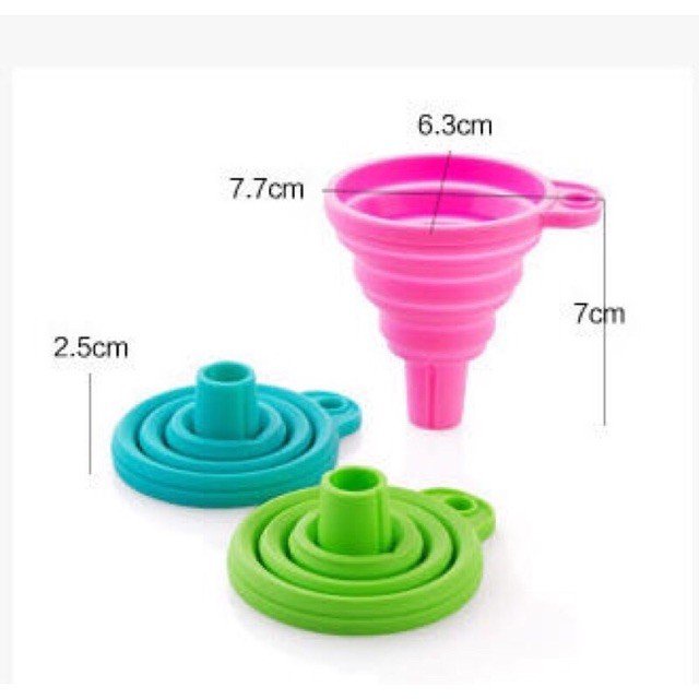 Phễu Silicon Mini Gấp Gọn Chịu Nhiệt Tiện Dụng, Phễu Gấp Gọn Thông Minh Giúp Sang Chiết chất lỏng Dễ Dàng, Thuận Tiện