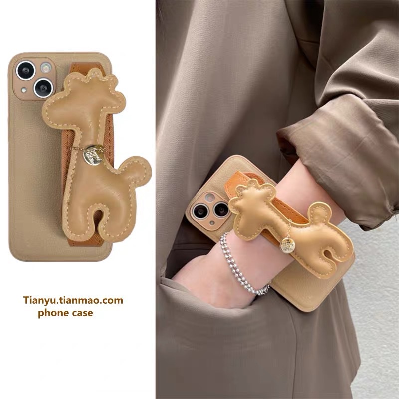 Ốp lưng Iphone có quai đeo cổ tay Giraffe dành cho Iphone 7/7plus/8/8plus/x/xr/xs/11/12/13/pro/promax