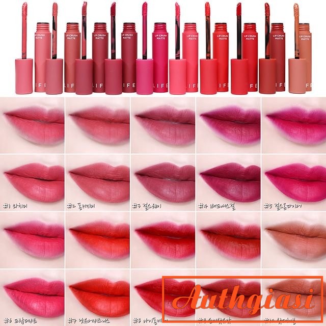 Son kem lì It's Skin Life Color Lip Crush Matte #ItsSkin bán siêu chạy #14 It's So Cool