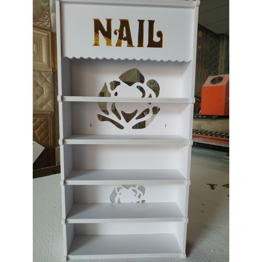 Kệ Sơn  Nail Treo Tường Dễ Thương Full Bộ Kèm Vít
