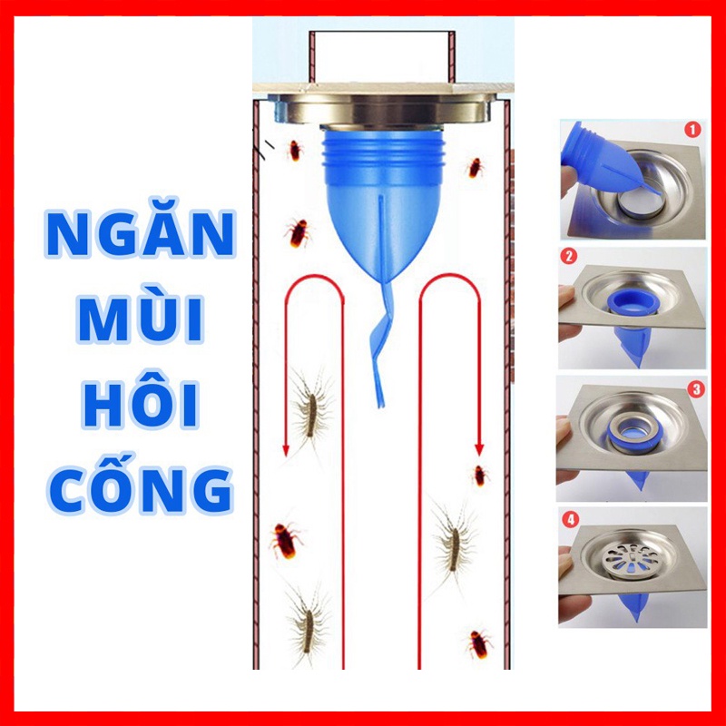 Ống ngăn mùi hôi ống xả, ngăn côn trùng, ngăn gián, ngăn trào ngược nước