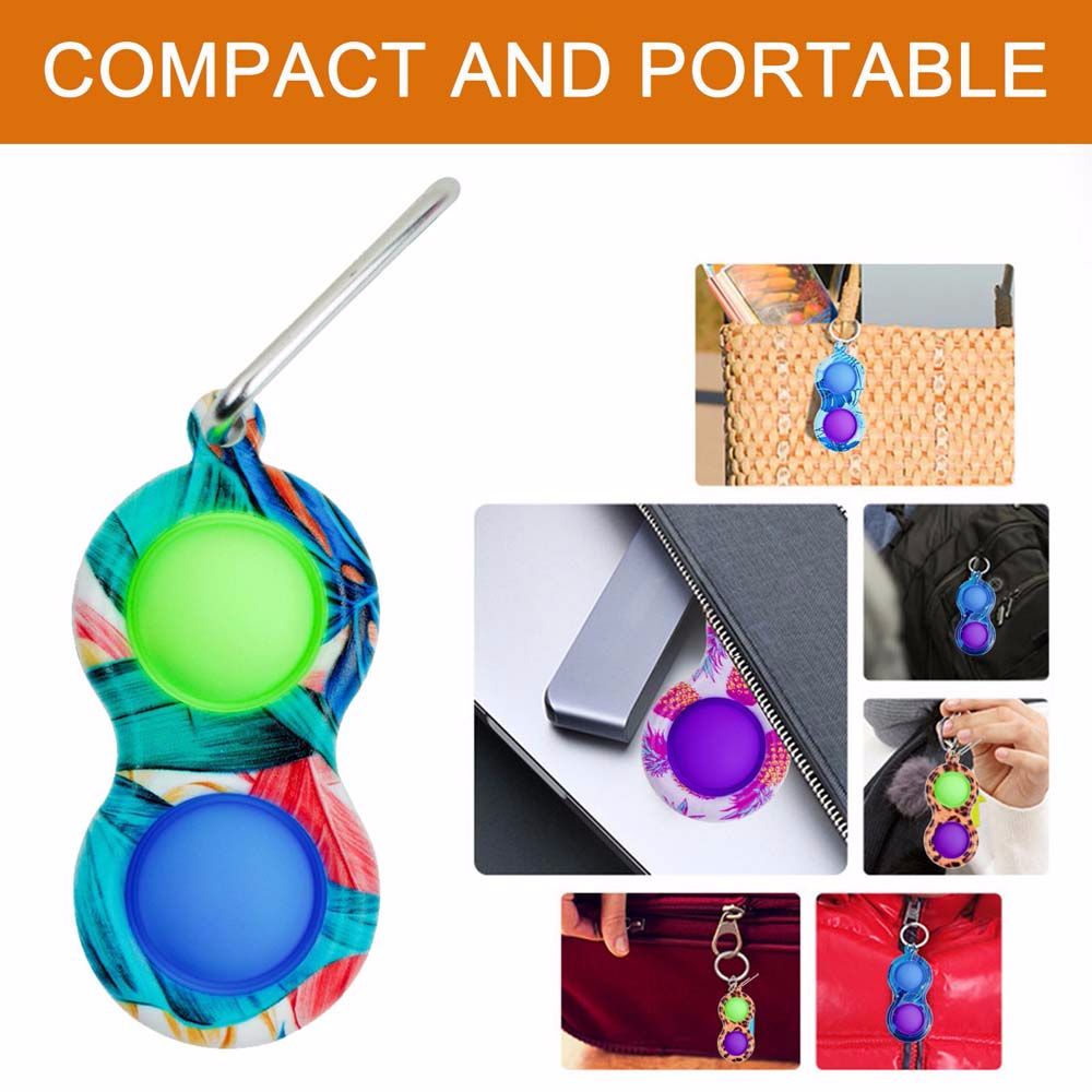 Đồ chơi giảm căng thẳng móc khóa bằng silicon mềm