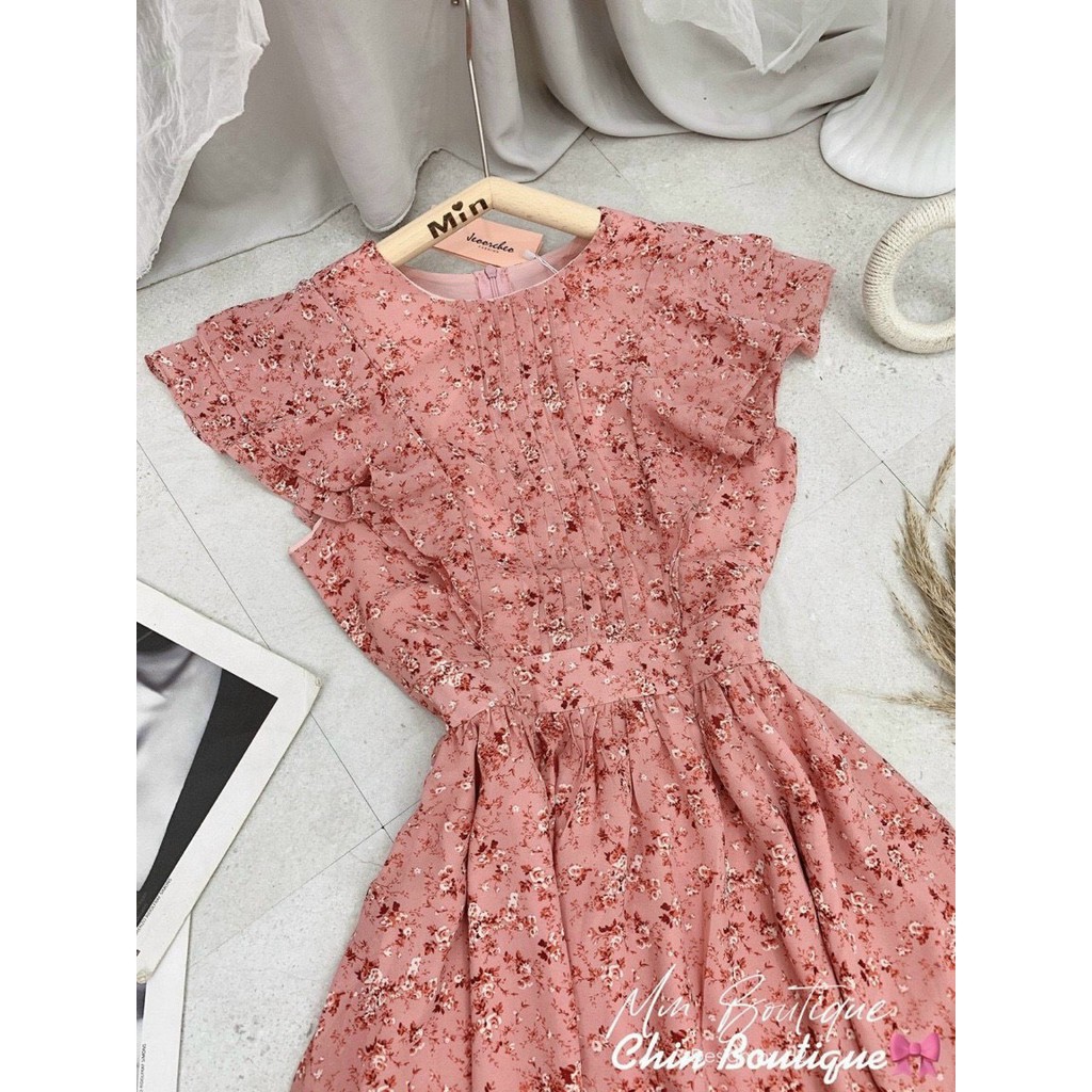 Váy hoa cánh tiên hồng, váy maxi hồng xinh xắn | BigBuy360 - bigbuy360.vn