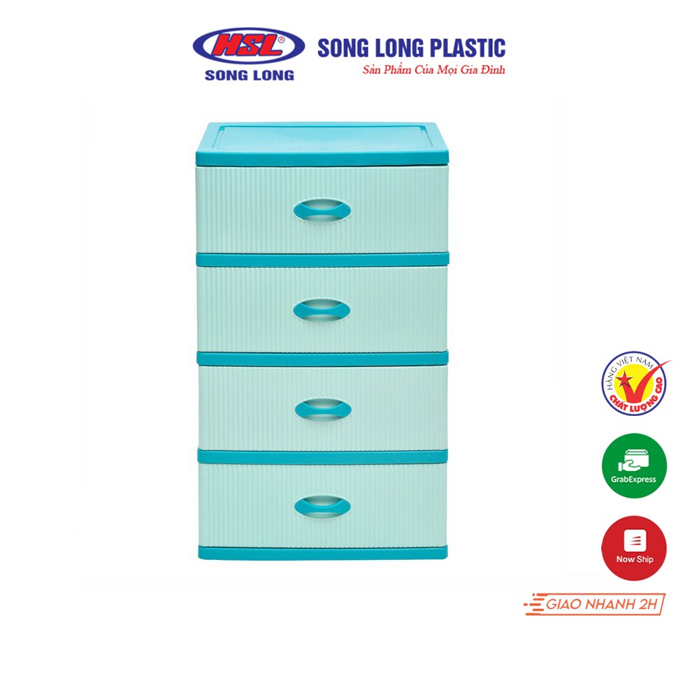 Tủ Lớn Sọc 4 Tầng Song Long Plastic