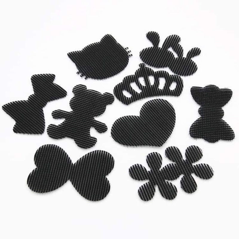 SÉT 10 CHIẾC DÁN TÓC NHIỀU HÌNH LOẠI TO CÓ KIM TUYẾN