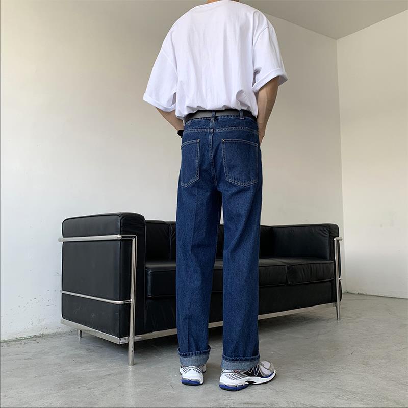 Quần Jeans Nam Dài Ống Rộng Thời Trang Hàn Quốc Cá Tính