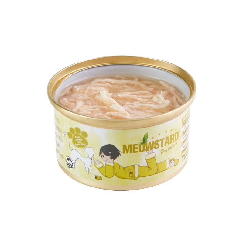 Thùng 24 lon mix vị - Pate cho mèo Meowstard premium 80g