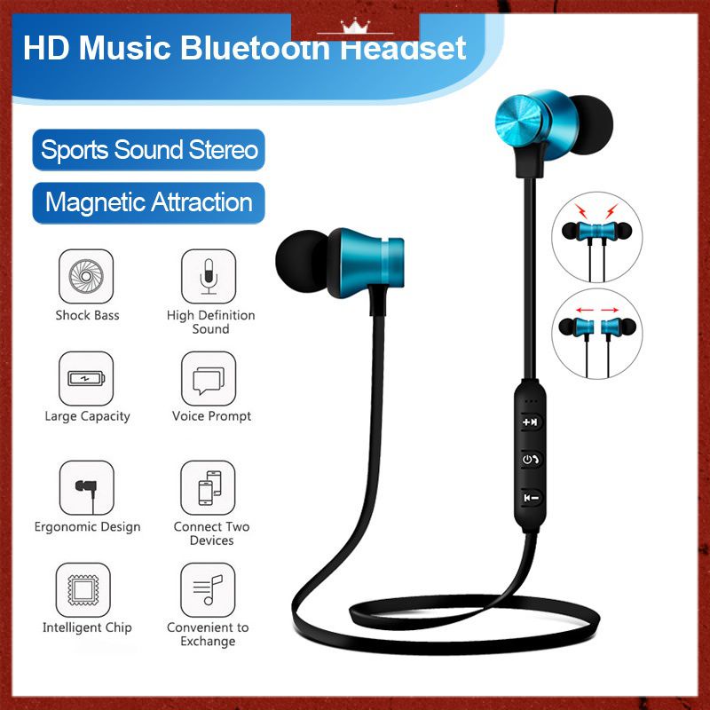 Tai Nghe Thể Thao Xt-11 Bluetooth Không Dây Rảnh Tay Tích Hợp Mic Cho Huawei Xiaomi Samsung